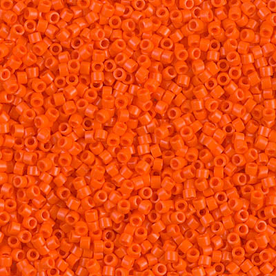Opaque Orange Miyuki Delica Beads 11/0
