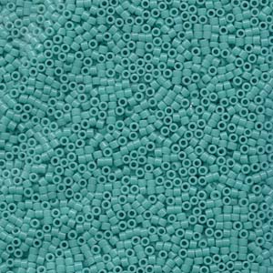 Opaque Turquoise Miyuki Delica Beads 11/0