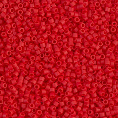 Opaque Dark Red Miyuki Delica Beads 11/0