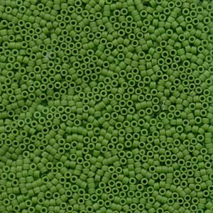 Matte Opaque Pea Green Miyuki Delica Beads 11/0