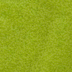 Matte Transparent Chartreuse Miyuki Delica Beads 11/0