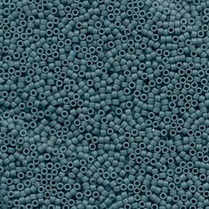 Dyed Matte Gray Blue Miyuki Delica Beads 11/0