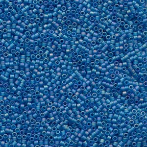 Matte Light Blue AB Miyuki Delica Beads 11/0