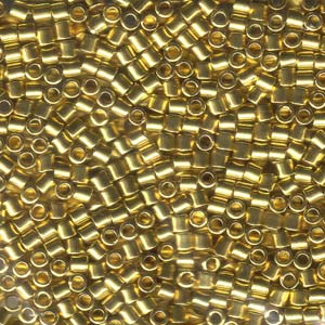 Bright Gold 24Kt Miyuki Delica Beads 8/0