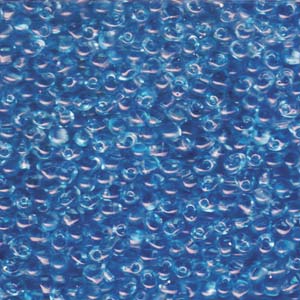 A Pile of Transparent Aqua Drop Beads
