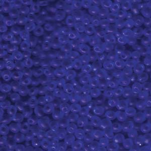 A Pile of Matte Transparent Sapphire Drop Beads