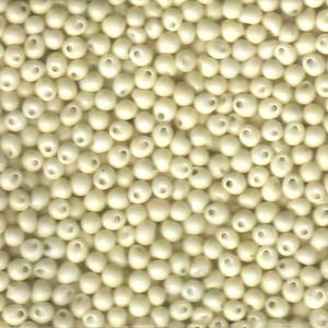 A Pile of Matte Cream Drop Beads