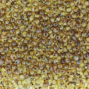 A Pile of Picasso Saffron Drop Beads