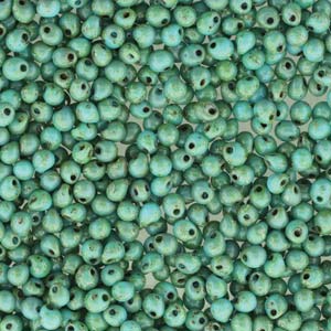 A Pile of Seafoam Green Picasso Drop Beads