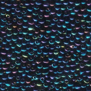 A Pile of Blue Iris Drop Beads