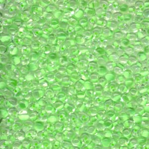 A Pile of Mint Green-Lined Crystal Drop Beads