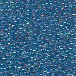 Transparent Light Blue AB Miyuki Drop Beads 2.8mm