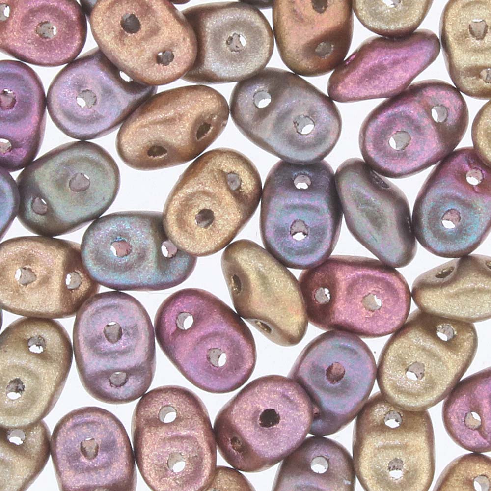 Crystal Violet Rainbow Superduo Beads