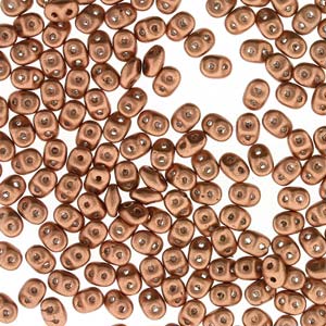 Crystal Vintage Copper Superduo Beads