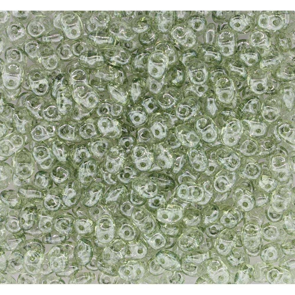Crystal Green Luster Superduo Beads