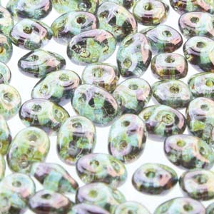 Transparent Lazure Blue Superduo Beads