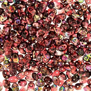 Crystal Magic Red-Brown Superduo Beads