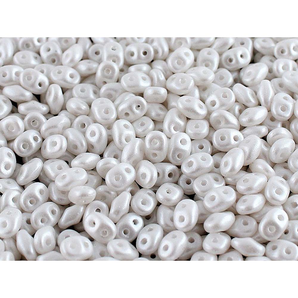 Pearl Shine White Superduo Beads