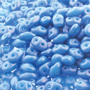Tropical Blue Raspberry Superduo Beads