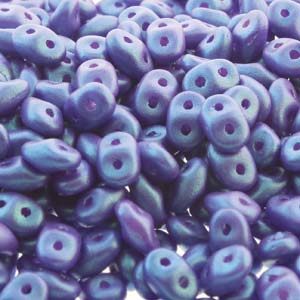 Tropical Blue Grape Superduo Beads