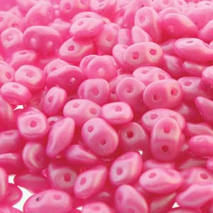 Tropical Flamingo Pink Superduo Beads