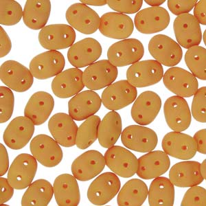 Matte Velvet Mustard Superduo Beads