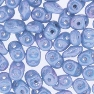 Blue Luster Superduo Beads