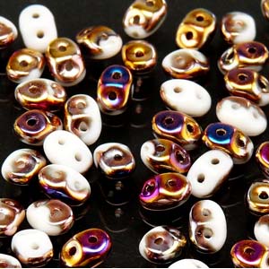 Chalk Sliperit Superduo Beads