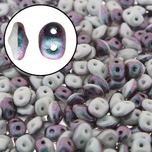 Superduo Duet Polychrome Mix Berry & Cream Superduo Beads