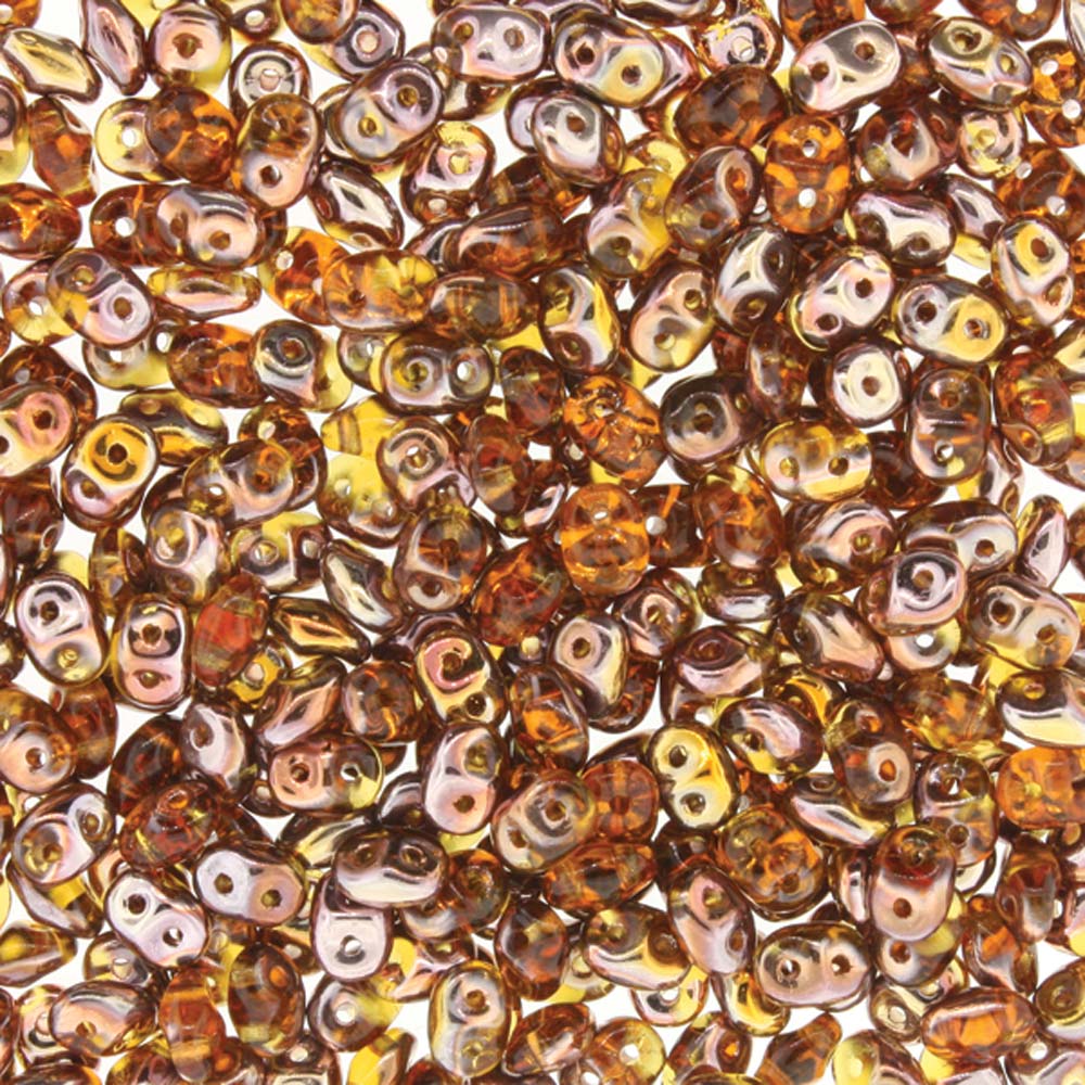 Topaz Capri Gold Superduo Beads