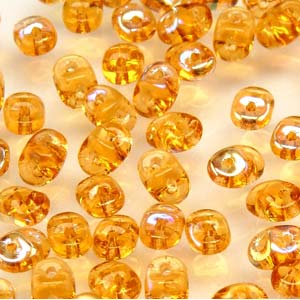 Topaz AB Superduo Beads