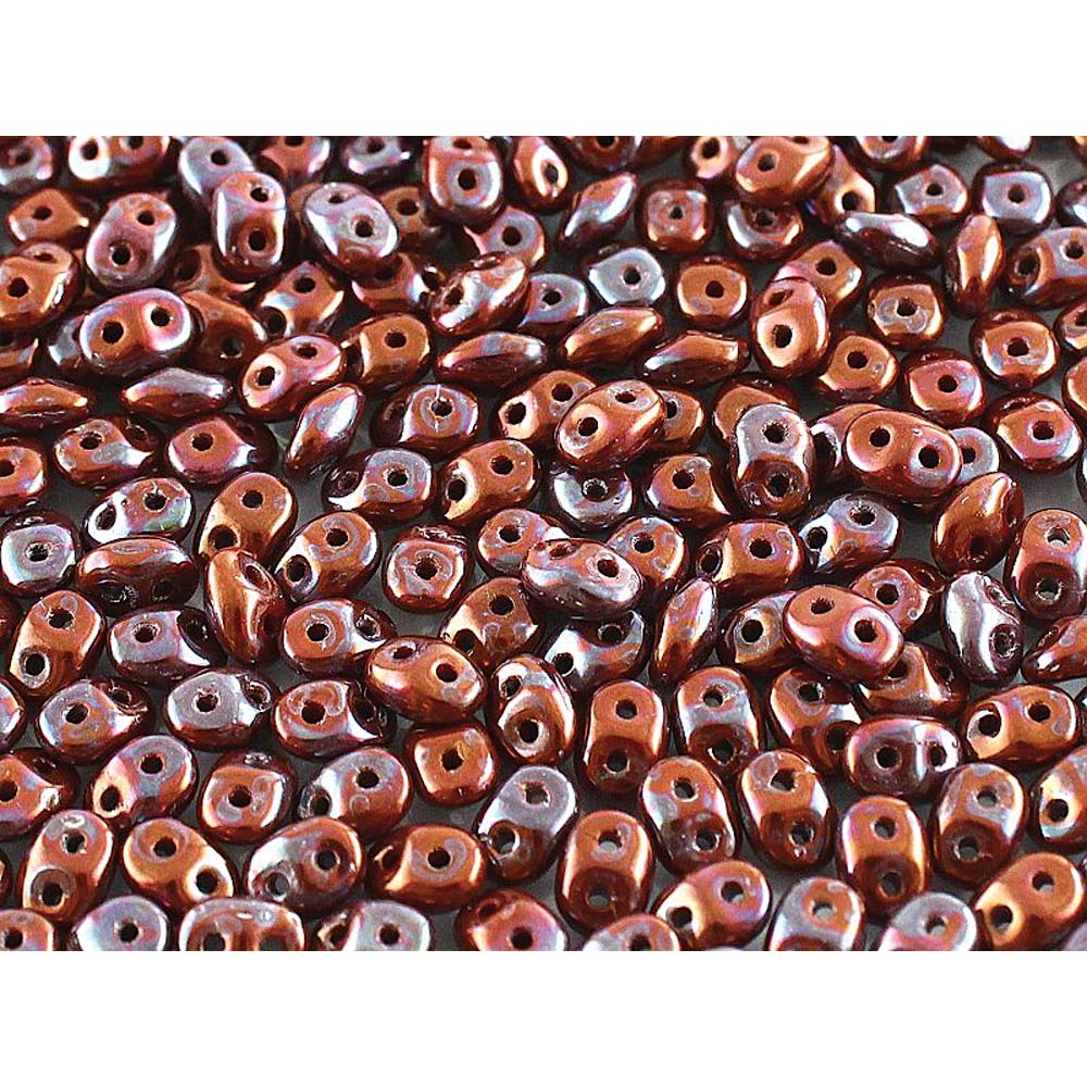 Nebula Chocolate Superduo Beads