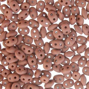 Chocolat Matte Superduo Beads