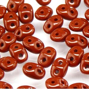 Opaque Chocolate Superduo Beads