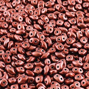 Metalust Burnt Copper Superduo Beads