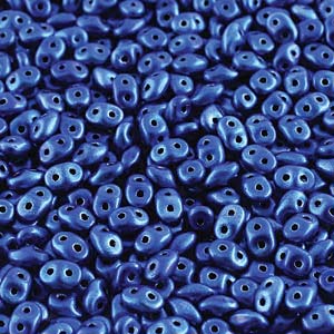 Metalust Crown Blue Superduo Beads