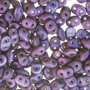 Metalust Matte Purple Superduo Beads