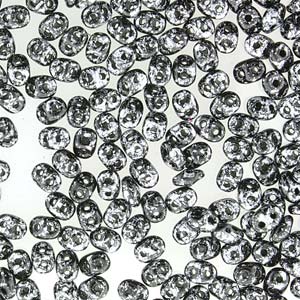 Tweedy Silver Superduo Beads