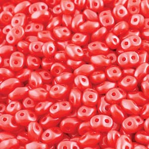 Pastel Coral Superduo Beads