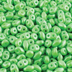 Pastel Peridot Superduo Beads