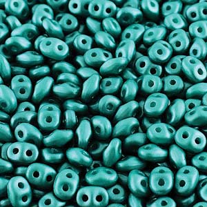 Pastel Dark Chrysolite Superduo Beads