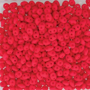 Neon Cherry Superduo Beads