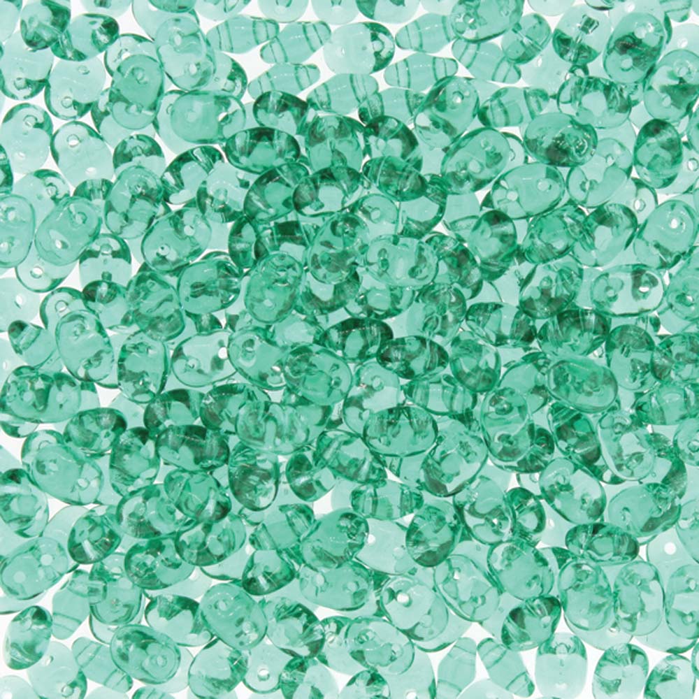 Emerald Superduo Beads