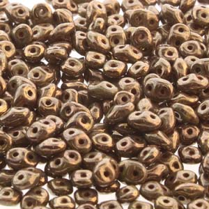 Wasabi Bronze Picasso Superduo Beads