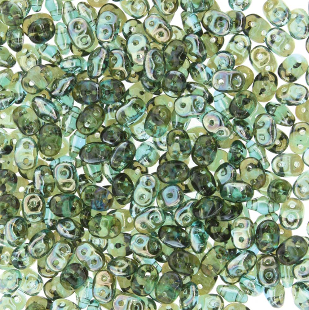 Aqua Celsian Superduo Beads