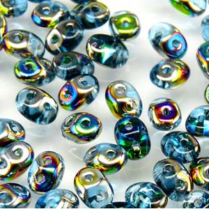 Aqua Vitrail Superduo Beads