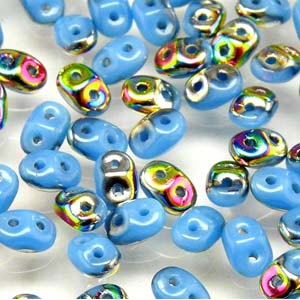 Turquoise Blue Vitrail Superduo Beads
