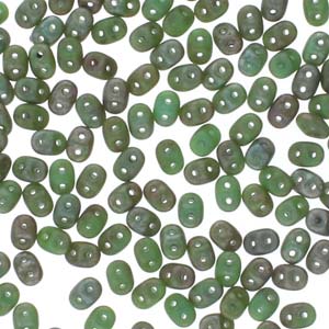 Turquoise Green Matte Rembrandt Superduo Beads