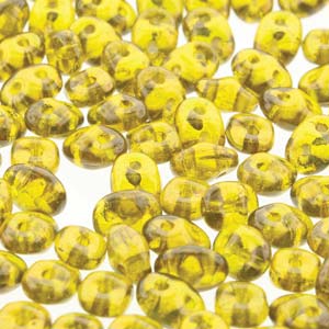 Vega On Amber Superduo Beads