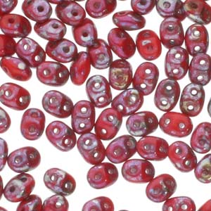 Red Rembrandt Superduo Beads